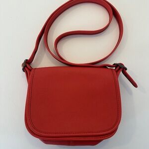 COACH 57731 Saddle Bag in Deep Coral